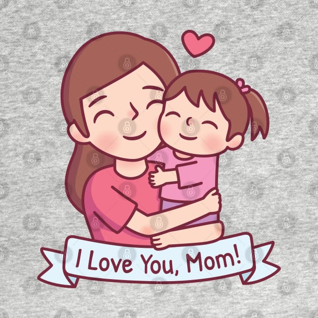 Mom Hugging Child, I Love You, Mom by rustydoodle